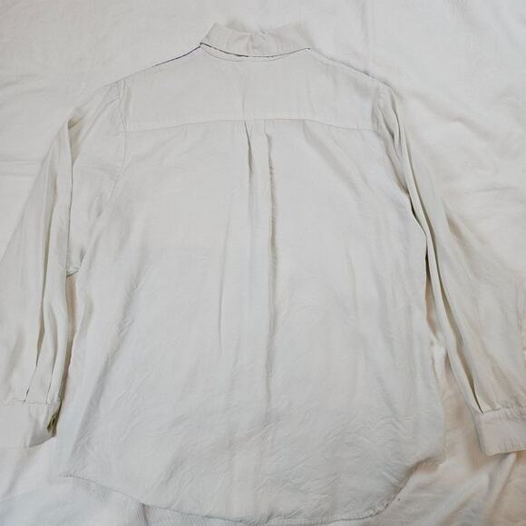 Karen McCarty Vintage 90's microfiber purple and green cowboy shirt, size M - Picture 6 of 6